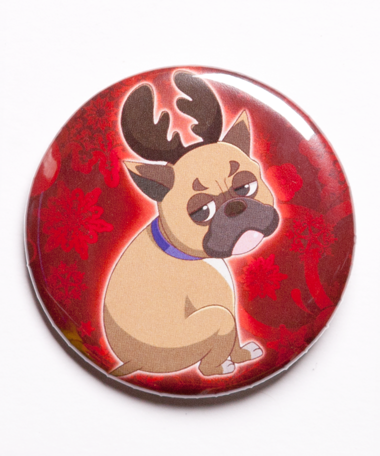 Honey Antlers Button