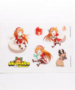 Haru & Honey Chirstmas Chibi Sticker Sheet