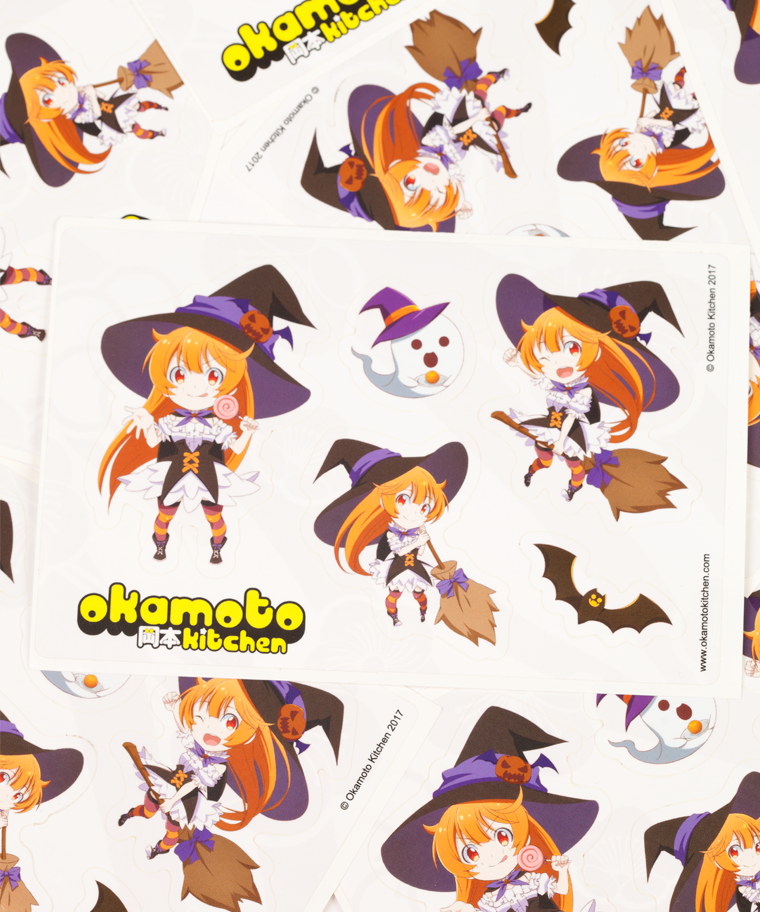 Haru Halloween Chibi Sticker Sheet